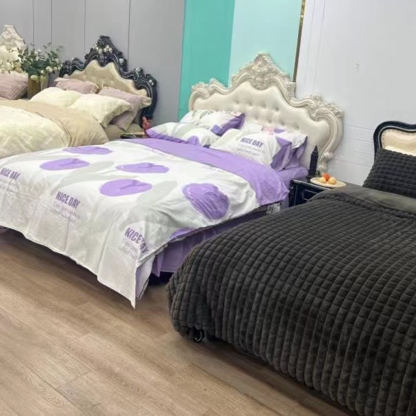 丝尼卡 实物下单被套床单枕套听尺寸面料根据主播节奏