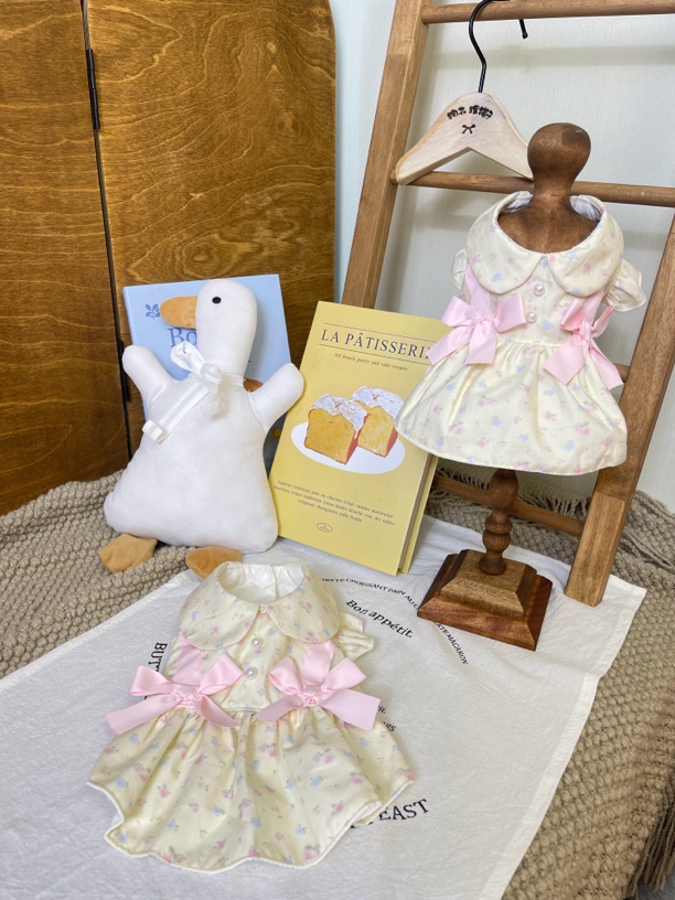 直拍| 娃娃领碎花宠物连衣裙 no退no换