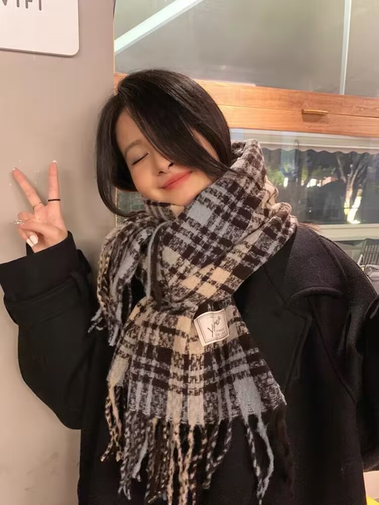 围巾女冬季高级感百搭小围脖护颈2025新款洋气时尚仿羊绒春秋保暖