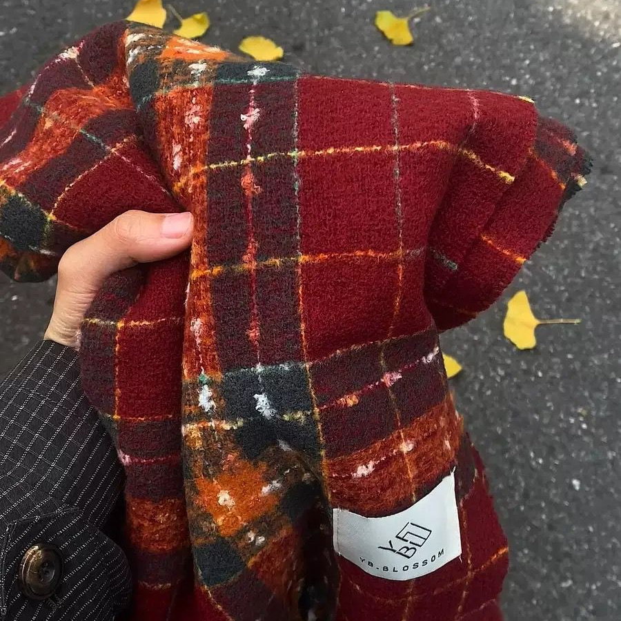 冬季2025新款格子围巾韩版韩系保暖加厚百搭学生高级披肩围脖