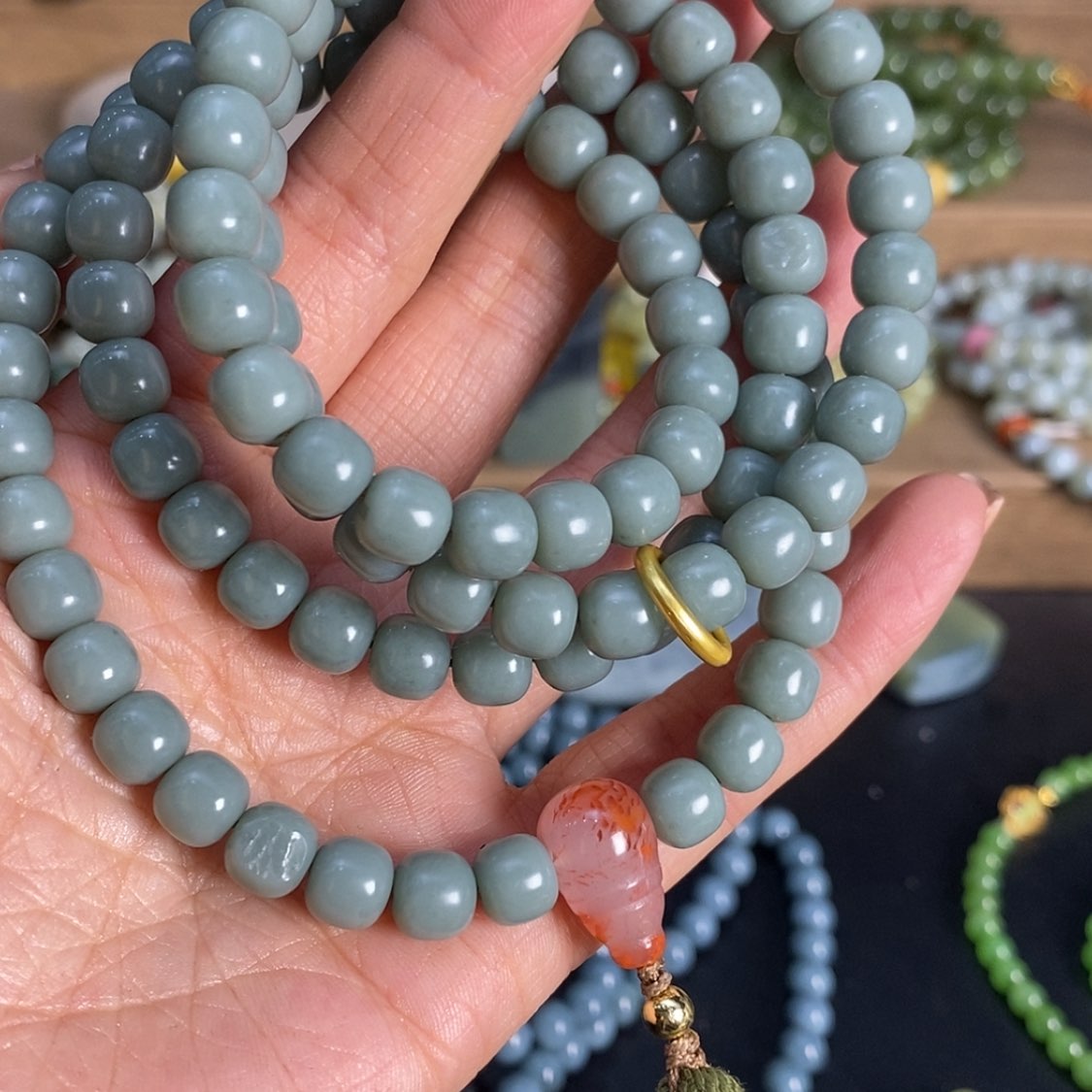 【闪购商品】和田玉手链未镶嵌不**巴