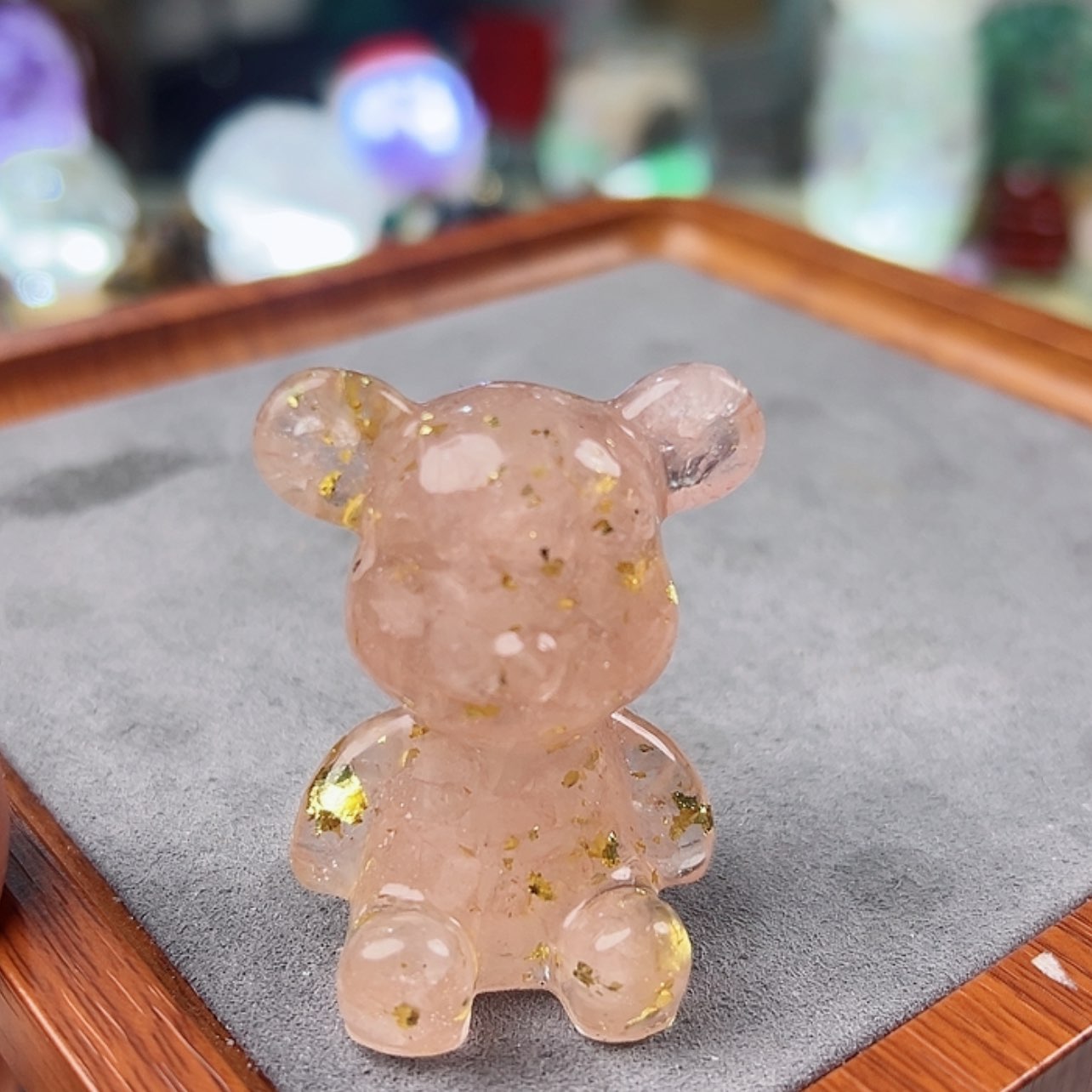 【闪购商品】水晶大型摆件（非配饰）未镶嵌粉小熊