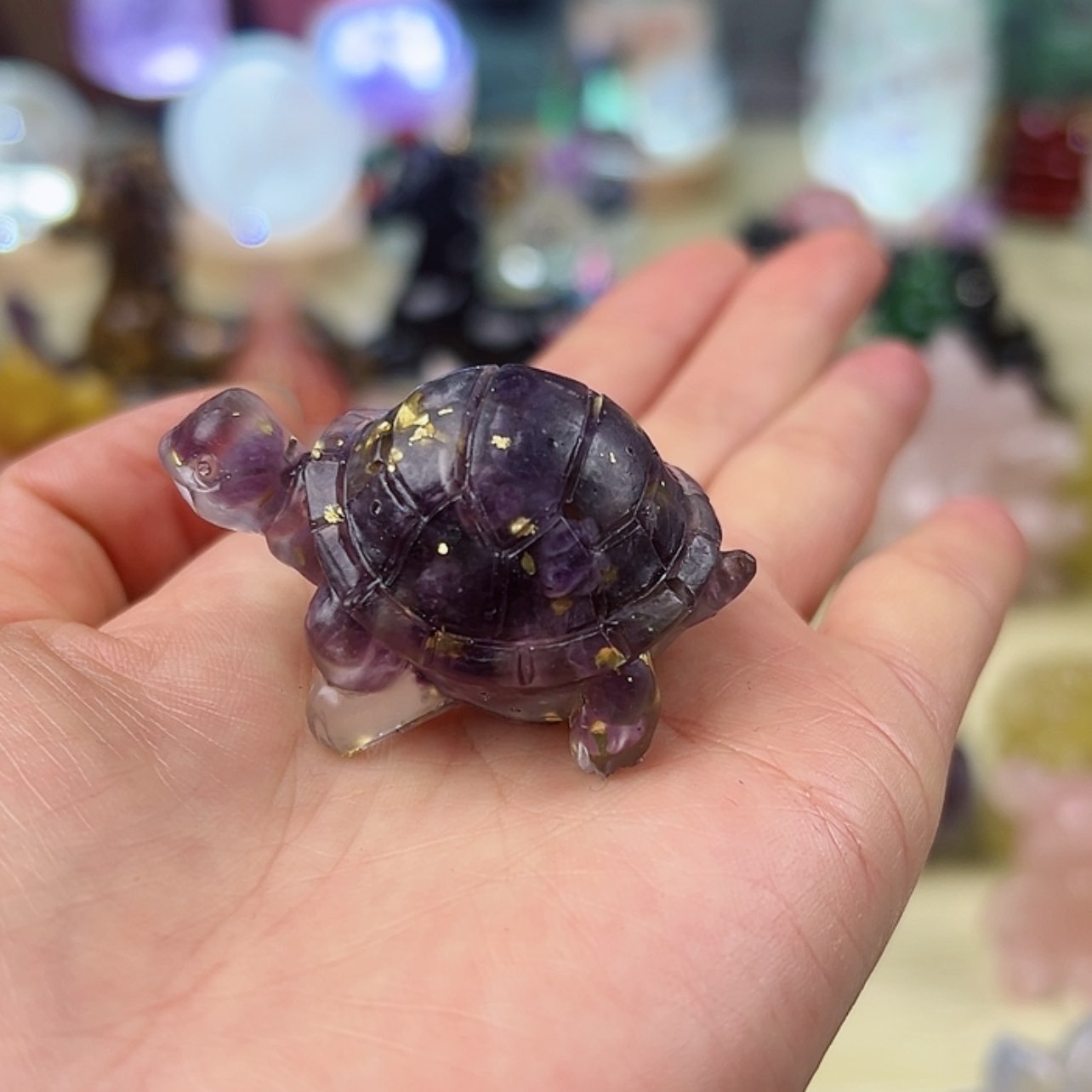 【闪购商品】水晶大型摆件（非配饰）未镶嵌紫小龟