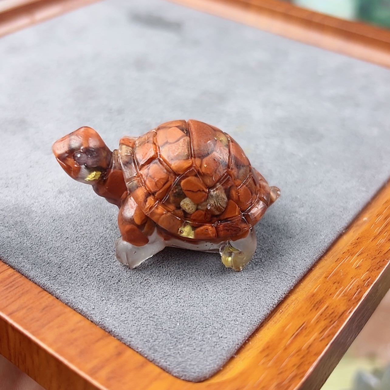 【闪购商品】水晶大型摆件（非配饰）未镶嵌红小龟