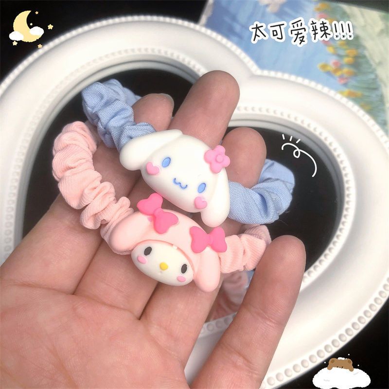 柠檬没我萌可爱玉桂狗美乐蒂KT猫发圈甜美少女心发绳网红ins皮筋