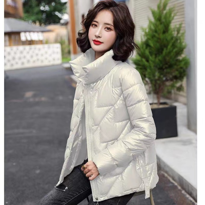 小个子棉服女短款免洗亮面轻薄棉衣面包服宽松小棉袄冬季新款外套