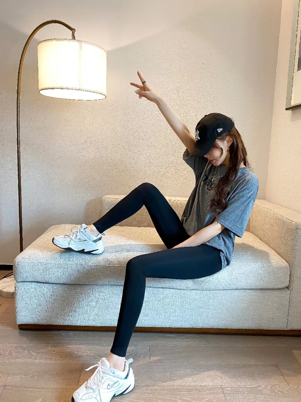 2020鲨鱼皮打底裤女外穿紧身高腰收腹提臀芭比裤