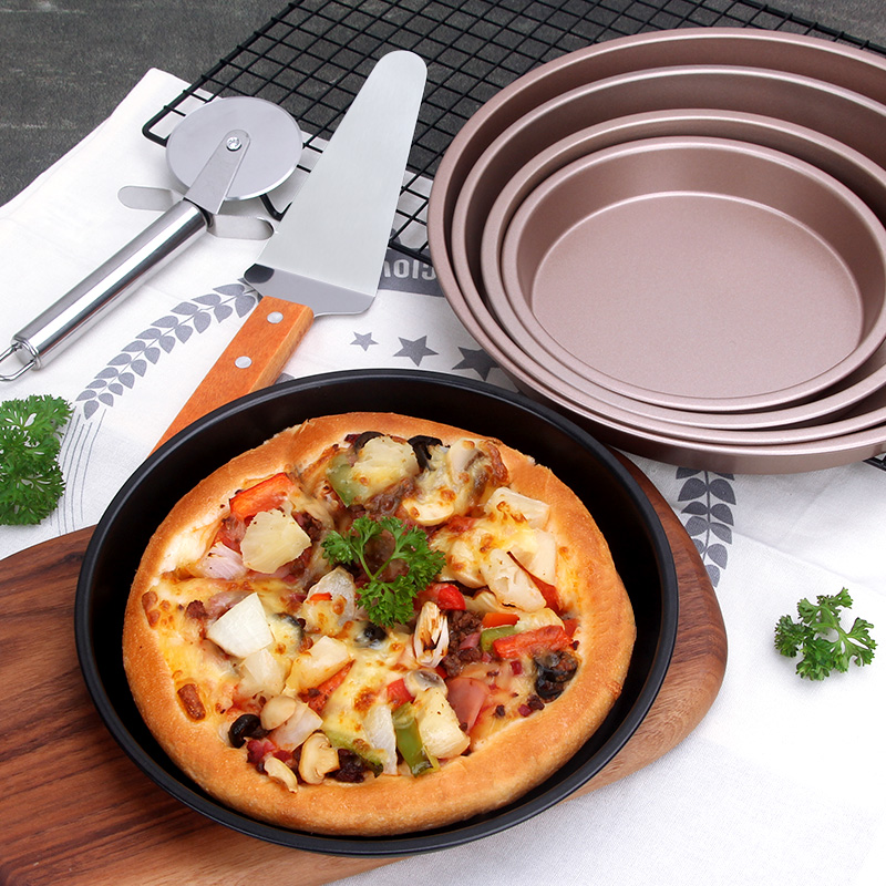 苏泊尔披萨盘饼底烤盘圆形家用商用烘焙烤箱6/7/8/9寸pizza蛋糕模
