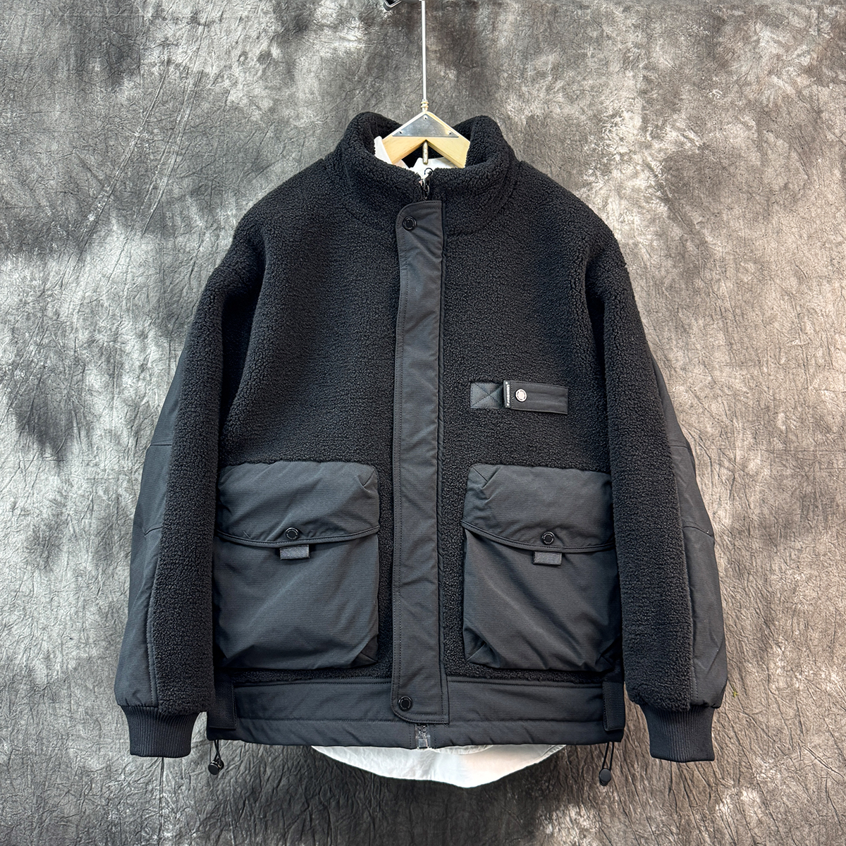 羊羔绒棉衣男士防寒服立领外套2025新款冬季男装美式休闲工装棉服