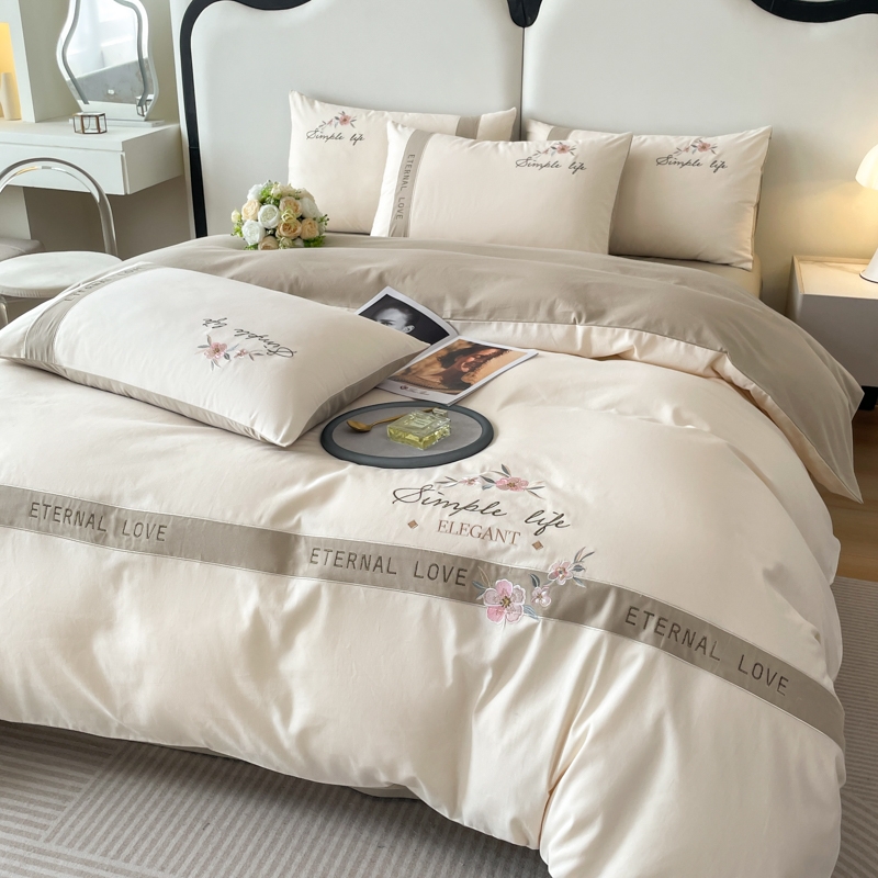 康芙特2024桃园新款长绒棉磨毛四件套-斯嘉丽（配高端礼盒）