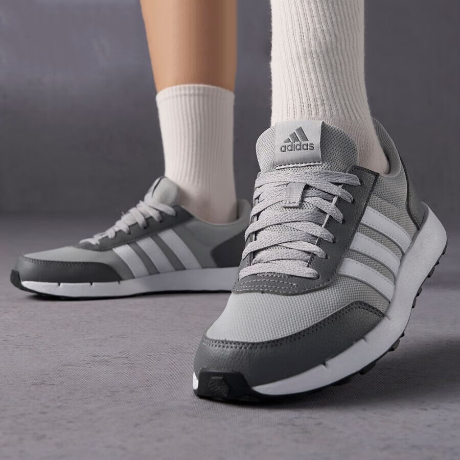 Adidas/阿迪达斯RUN50S男女款复古运动休闲跑步鞋IG6553
