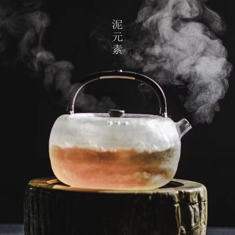 缘石台水晶壶复古家用耐热煮水大容量加厚简约日式