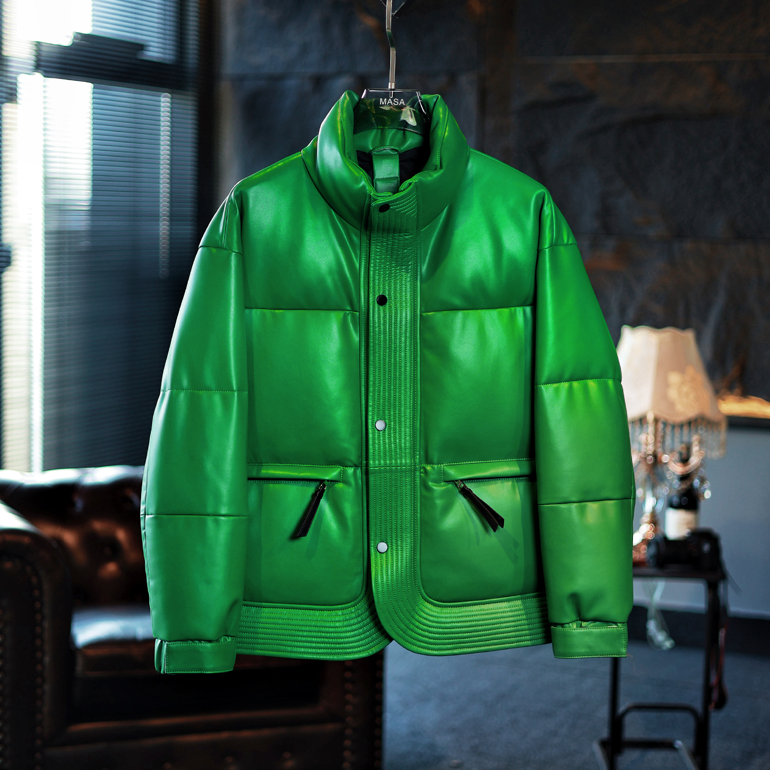 高定羊皮衣羽绒外套 8059