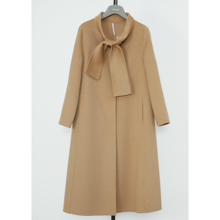 911541001秋冬气质时尚女士中长款经典双面羊毛大衣