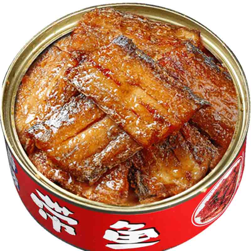 五香带鱼罐头下饭菜新鲜海鲜熟食罐装储存鲜香味食品香辣开盖即食