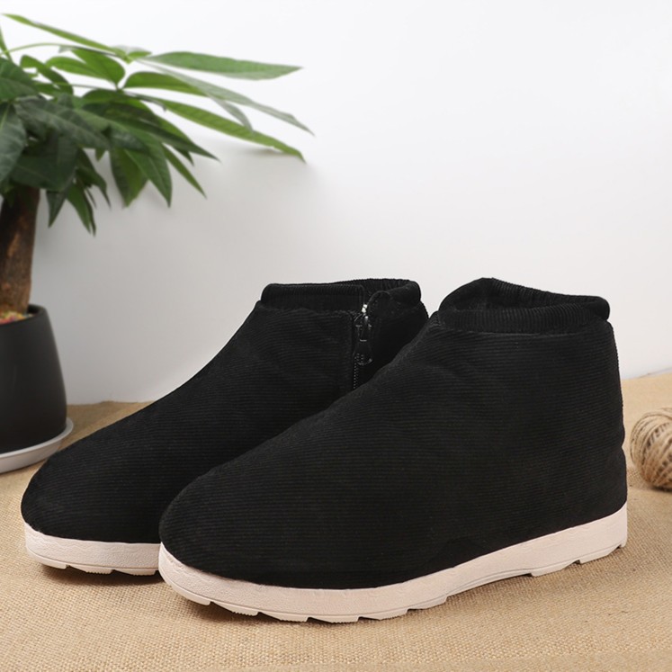   手工棉鞋 男女同款防滑耐磨舒适养脚纯手工保暖棉鞋