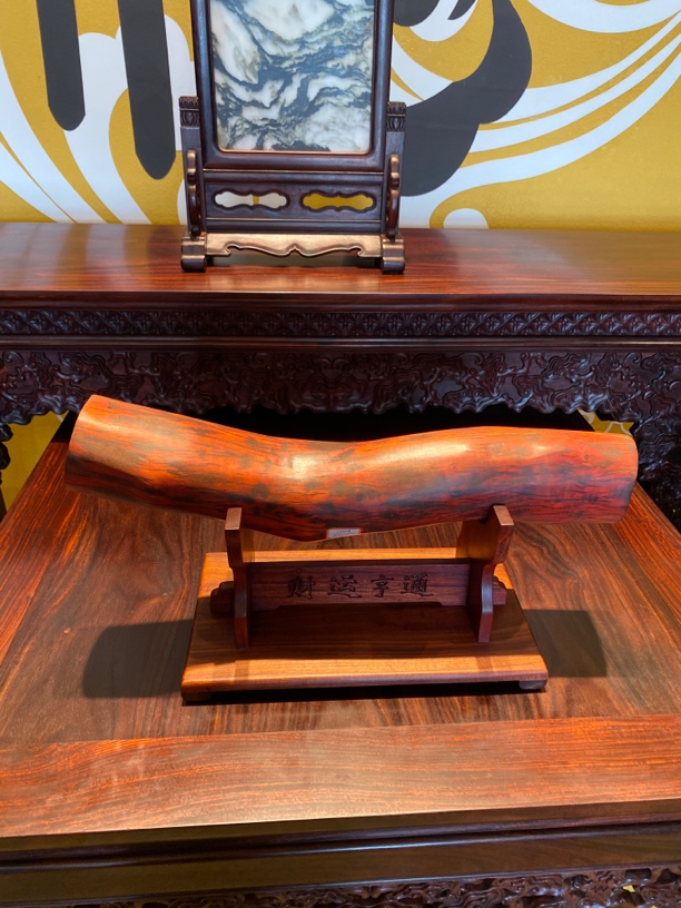 赞比亚紫檀横财，精美火焰纹