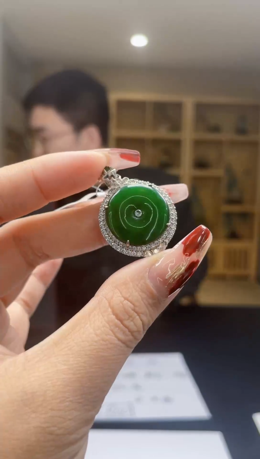 【闪购商品】翡翠颈饰银S925镶嵌X-@@QJGJ012040