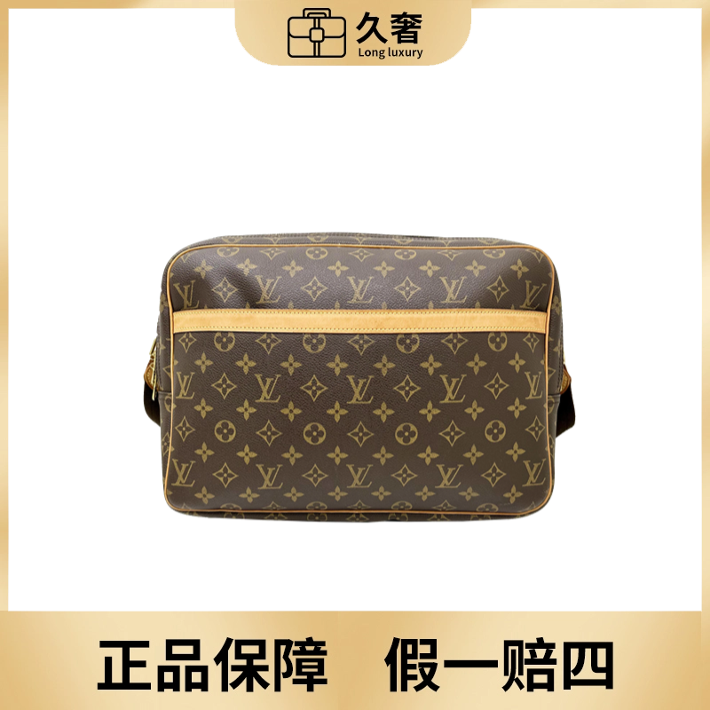 95新 LouisVuitton/路易威登 老花记者包斜挎邮差包大号/全原