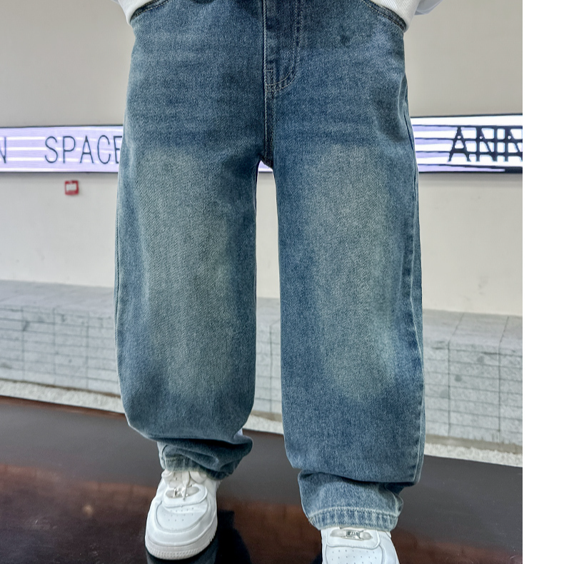 微瑕直播间扣号链接男童牛仔裤儿童