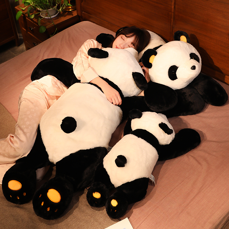 创意摆烂大熊猫公仔毛绒玩具女孩床上睡觉安抚抱枕布娃娃大号礼物