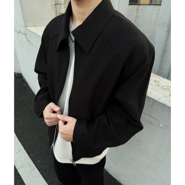 cleanfit短款西装夹克外套男潮春秋新款高级感复古休闲翻领上衣H2