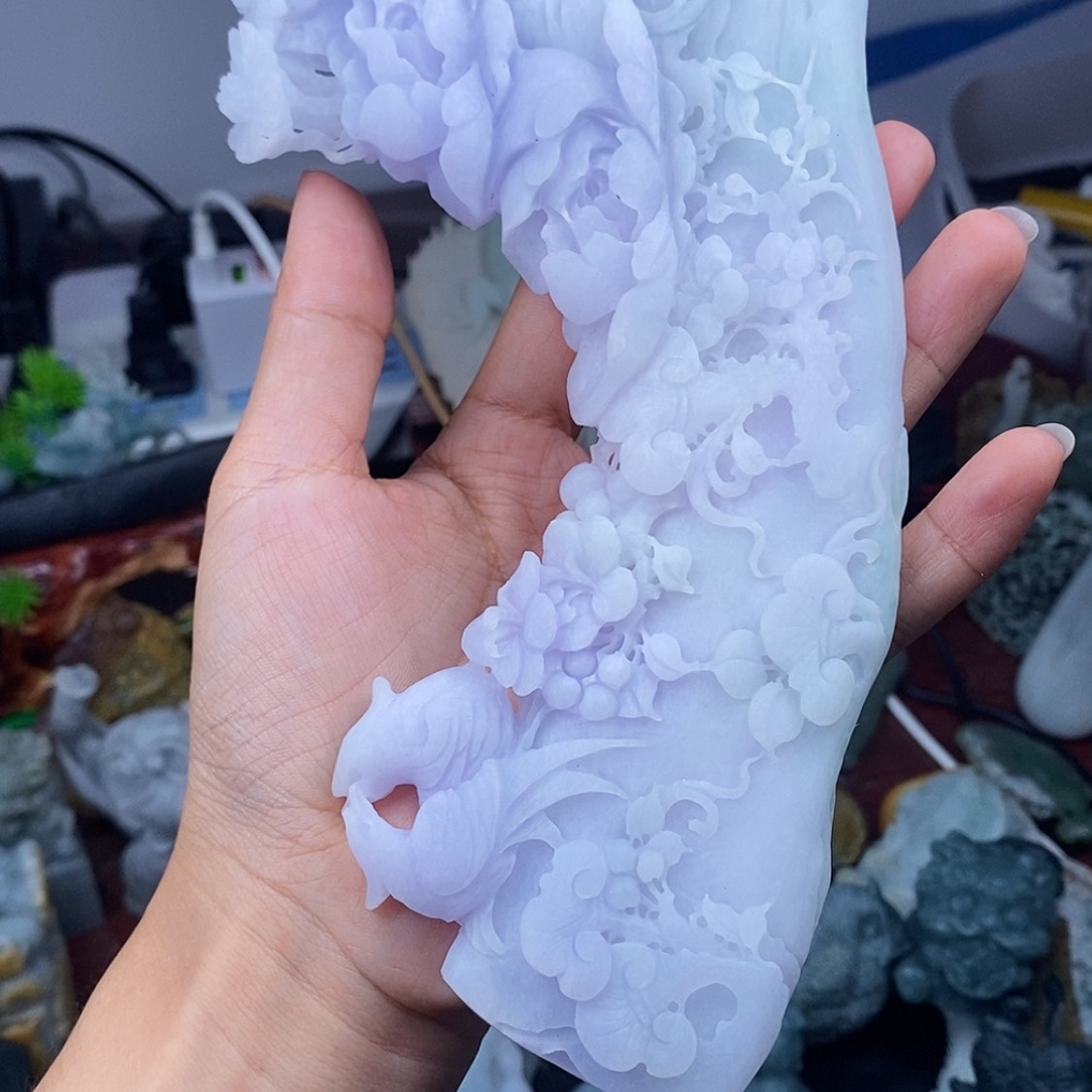 【闪购商品】定制翡翠未镶嵌云****边翡翠