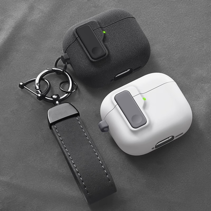 透明ipods自动回弹盖软壳手机苹果耳机保护套airpodspro壳情侣
