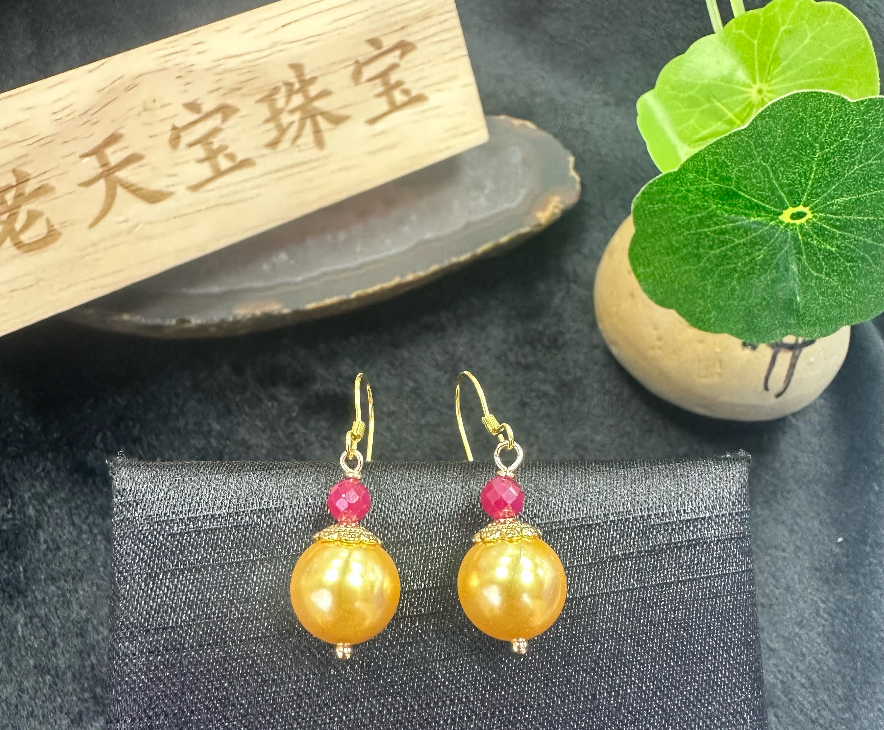 27【香港老天宝】ms1209-古风精美优雅耳坠-高档珠宝首饰-送礼佳品