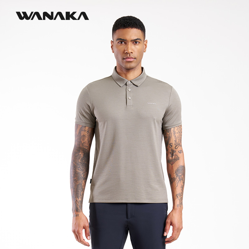 WANAKA美利奴羊毛Rome男士Polo衫短袖休闲通勤速干透气挺阔亲肤