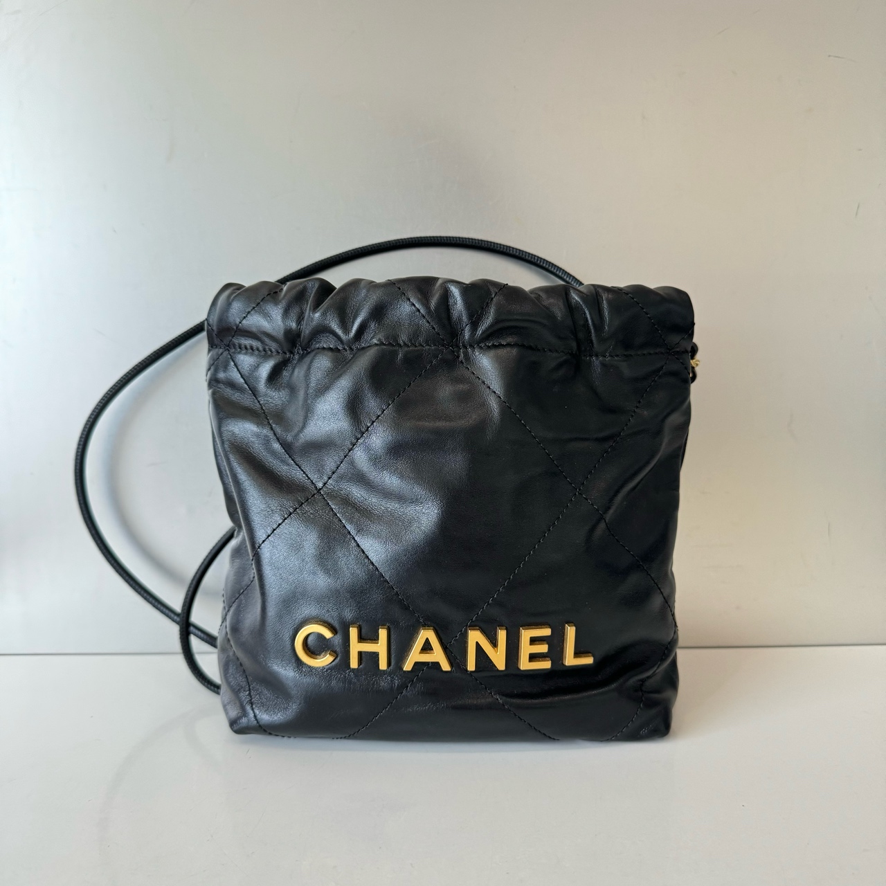 99新 Chanel/香奈儿 香奈儿 垃圾袋黑金mini 99新