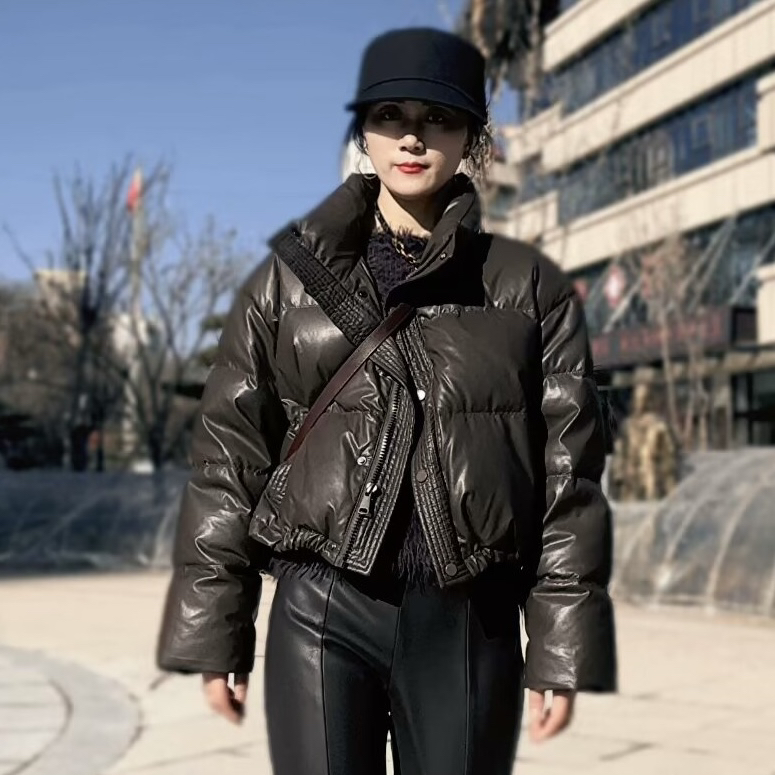 【XUEQI·LC】立领棉服时尚显瘦外套宽松气质秋冬百搭保暖短款冬季