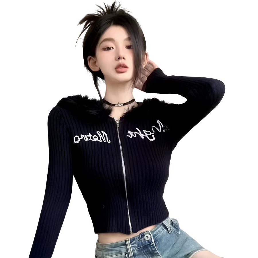 24秋冬爆款辣妹纯御风女装时尚显瘦显高百搭毛衫长袖