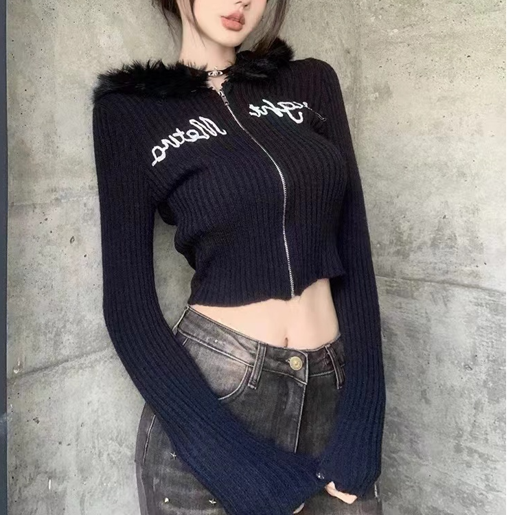 性感辣妹潮流上衣毛衣打底时尚修身