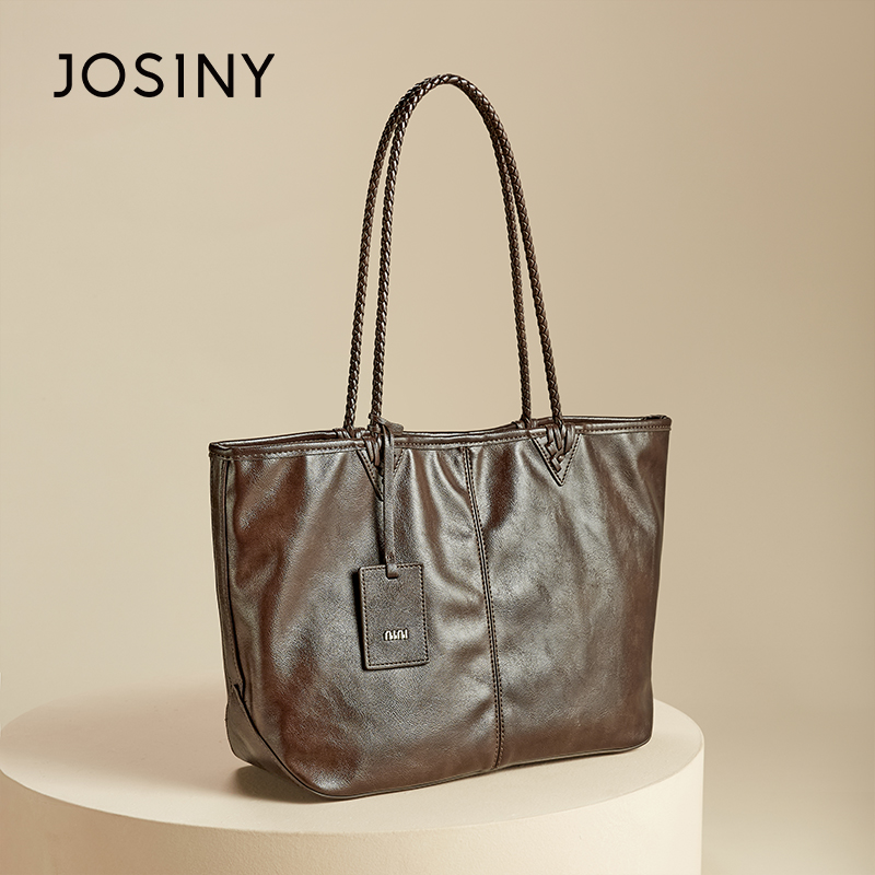 卓诗尼女包2025新款时尚通勤托特包小众百搭女士手提包包单肩包