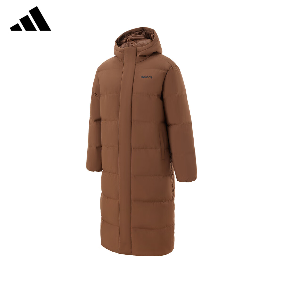 阿迪达斯羽绒服男女款24秋季新款长连帽运动服加厚保暖外套JW1691