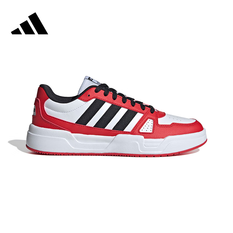 阿迪达斯运动板鞋男女同款春轻便耐磨舒适低帮百搭小白鞋JR5226