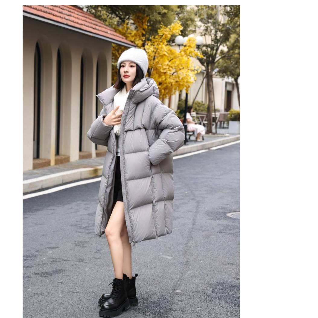 【代代鹅】2025极寒版女士加厚长款90白鸭绒大被子款羽绒服U311004N