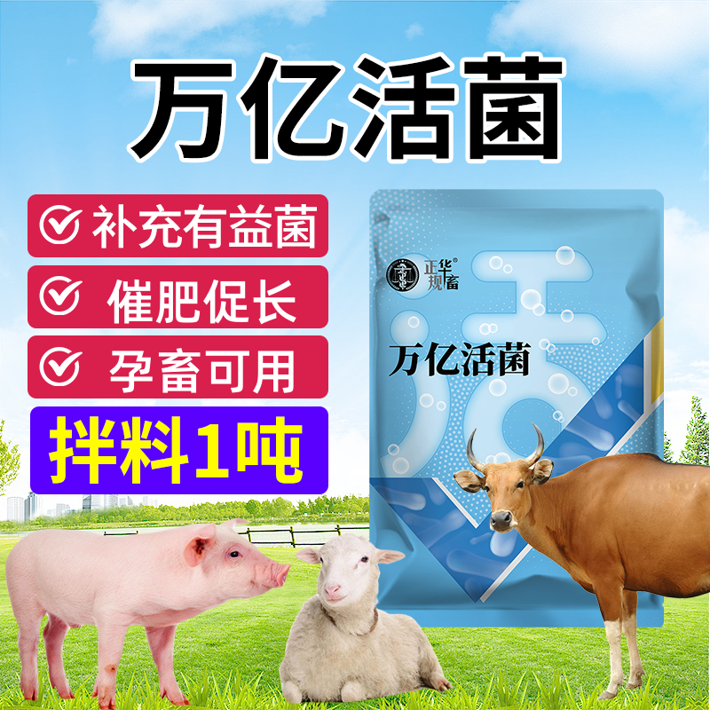 兽用益生菌猪牛羊鸡鸭鹅鸽子调肠胃养殖畜用催肥促长饲料添加剂Z