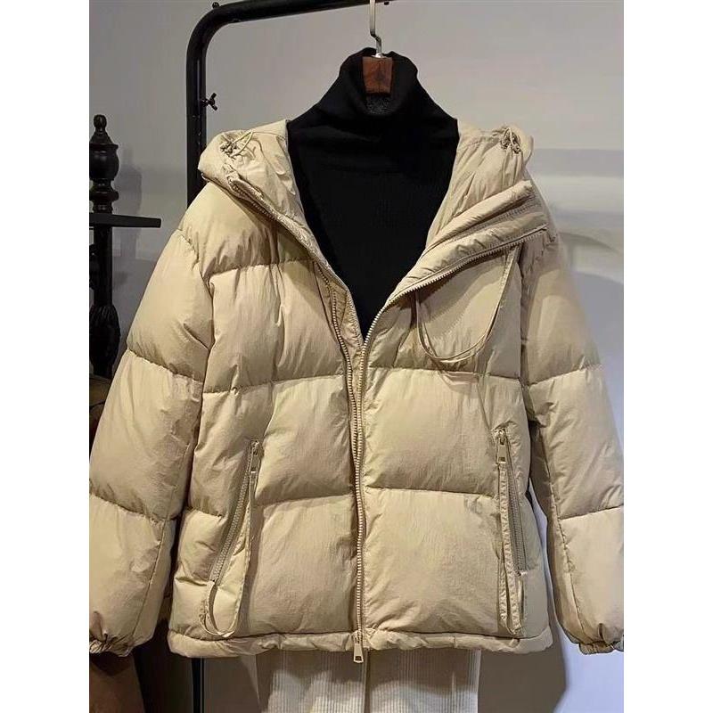 艾菜依羽绒服面包服女秋冬韩版洋气百搭防风防寒连帽大码外穿保暖