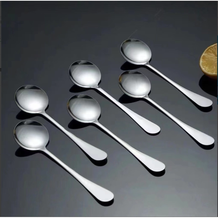 【福利品包邮郝萍全反】 6个甜品勺调羹勺小汤勺加厚勺子