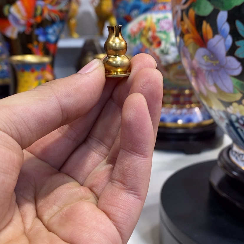 【闪购商品】黄铜雲**天景泰蓝