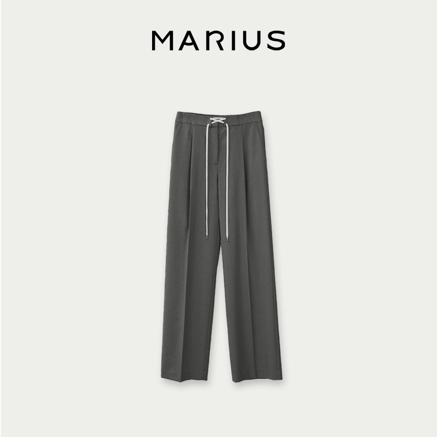 MARIUS【李李专属】经典时尚佰搭意大利高弹抗皱绵羊毛裤子