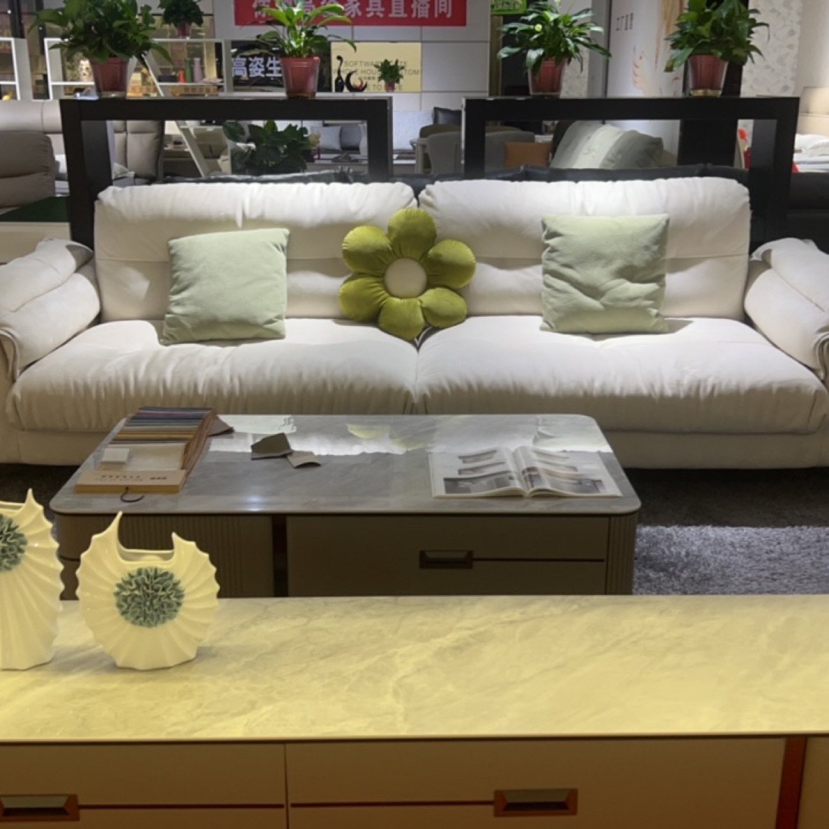 鹿皮绒布衣沙发 三合一座垫 双底设计