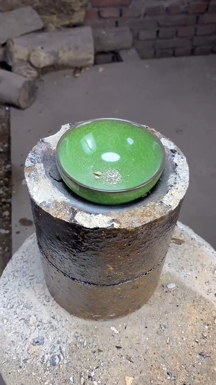 【闪购商品】陶瓷 绿冰裂 A 平口（配礼盒证书）