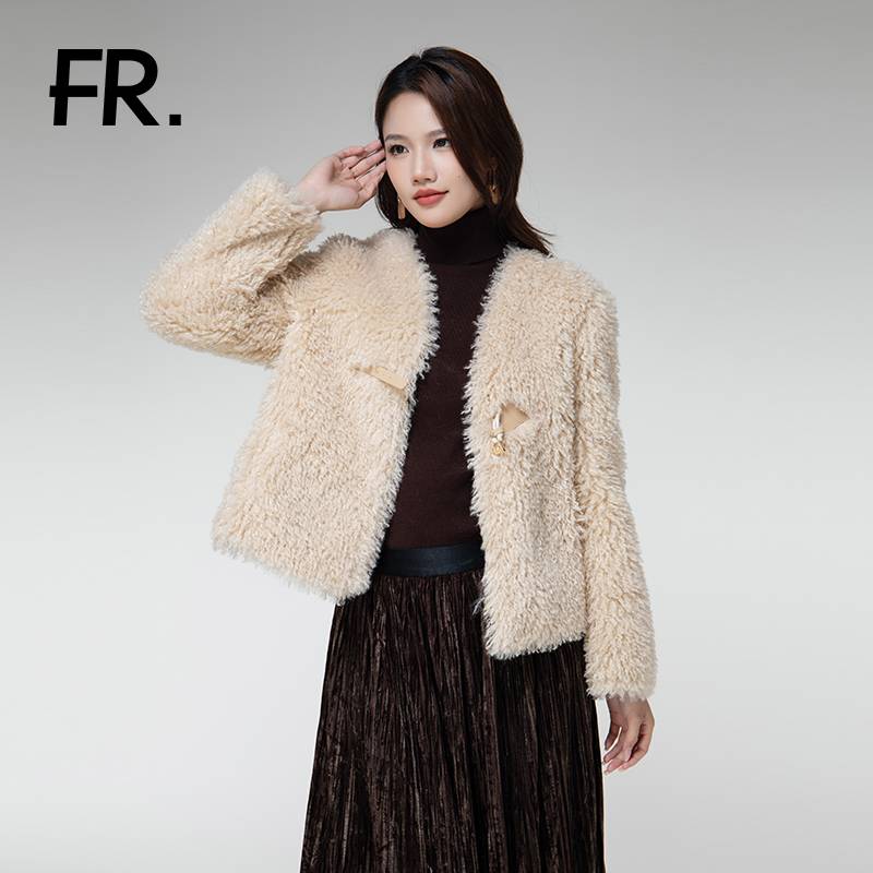 凡人优品女士外套气质轻奢短款时尚百搭秋冬P1300