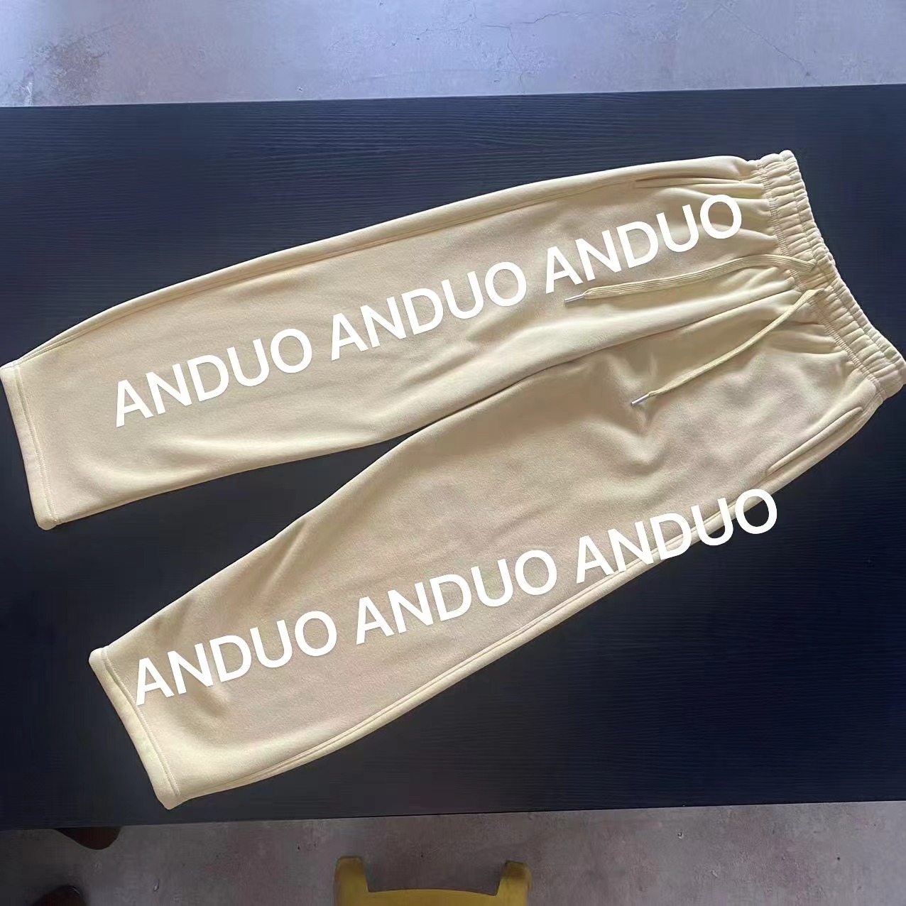 【郭郭服饰】弯刀加绒卫裤阔腿运动慵懒风