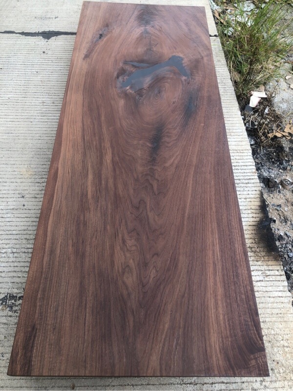 北美黑胡桃实木大板茶桌椅实木原木工作台简约办公书桌232*87*5.5