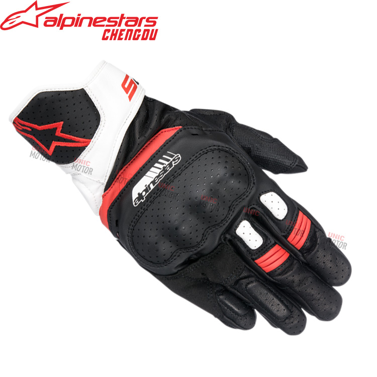 Alpinestars A星成都 摩托车竞技短款手套 SP-5 打孔透气装备骑行