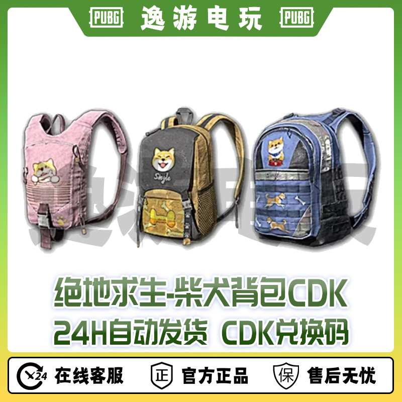绝地求生PUBG皮肤柴犬背包套装CDK兑换码